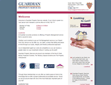 Tablet Screenshot of guardianproperty.co.uk
